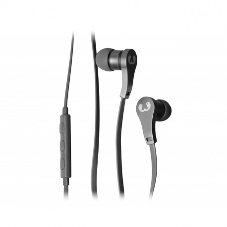 Fresh N Rebel Lace Earbuds Concrete - Auricular alámbrico intraural, Color Gris