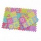 CRAVOG 36x Alfabeto y Números Alfombra Suave para Niños Alfombra de Juego Puzzle Juego Estera
