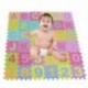 CRAVOG 36x Alfabeto y Números Alfombra Suave para Niños Alfombra de Juego Puzzle Juego Estera