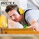 pretex profesional Protector auditivo con SNR 31 Db, gran comodidad, peso ligero, Diadema ajustable, certificación CE, protec