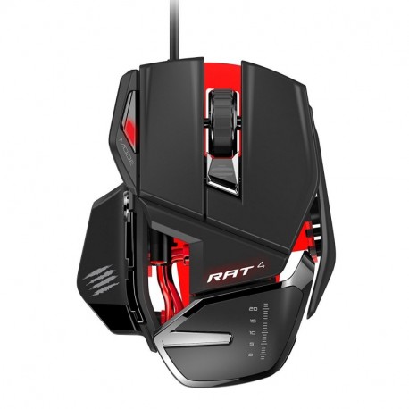 Mad Catz RAT 4 Ratón Óptico Gaming PC 