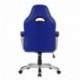 LANGRIA Racing Silla de Oficina de Cuero de la Computadora, Giratorio de 360 Grados, Apoyabrazos Bien Acolchado, Respaldo Alt