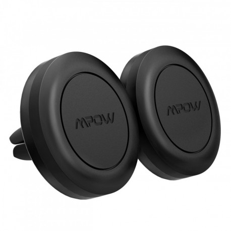 Mpow Soporte Móvil Coche, Soporte Magnético Rejillas, con Iman para iPhone Xs/X/8/7/6, Samsung S9/S8, Huawei y ect