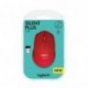 Logitech M330 Silent Plus - Ratón inalámbrico silencioso con Seguimiento óptico, Alcance 10 m, 1 x Pila AA, Rojo