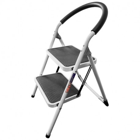 Wonder Worker Barrow Taburete Escalera Plegable de Acero con 2 Peldaños Antideslizantes