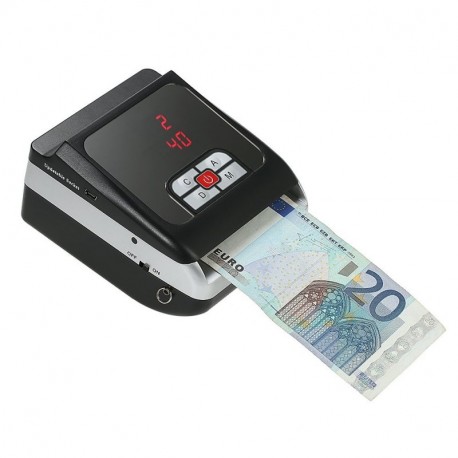 Anself - Detector de Billetes de Euro con LED Indicador De Infrarrojos/Tinta magnética/Código magnético/2D tamaño reconocimi