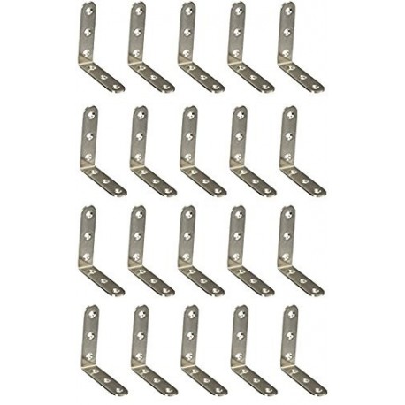 50 x Soportes de esquina Tirantes – ángulo 50 mm x 50 mm x 16 mm