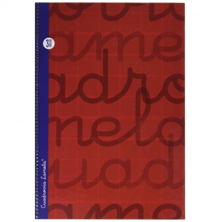 Lamela 7FTE003R - Cuaderno folio en espiral, color rojo