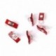 50pcs Clips Plástico Abrazaderas para Colcha Costura Claras Rojas