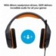 Logitech G231 Prodigy - Auriculares para Gaming estéreo con micrófono para PC, Xbox One y PS4 Color Negro/Naranja