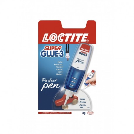 Loctite Super Glue-3 Perfect pen, adhesivo universal instantáneo antigoteo, 3 gr