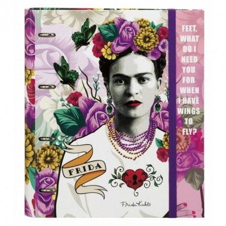 Frida Kahlo Carpeta 4 Anillas 30 mm con Recambio SAFTA 561646666 