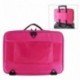 Travelmall Cosmético Organizador-Profesional Maquillaje Case-Travel Maquillaje Herramientas Contenedor Rosa roja- 42x31x14 c