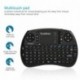 Leelbox Mini Teclado Inalámbrico con Touchpad 2.4GHz Mini Keyboard Teclado Ergonómico con Ratón Touchpad para Android TV Box 