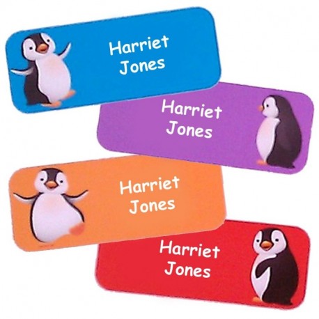 Pegatinas Personalizadas Con El Nombre Y Apellido | Adhesivos Personalizados Impermeables Con Motivos De Pingüinos 40 