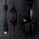 CSL - 7.1 USB Cascos para Juegos con Tarjeta de Sonido | Edición Gaming Plus USB | Almohadillas para los oídos de Cuero sin