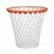 Balvi - Basket Papelera. con diseño Divertido de Canasta de Baloncesto. Color Blanco. Fabricado en plástico Muy Resistente.