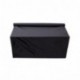 Mobili Rebecca® Baúl dormitorio Puff asiento gris Taburete caja taburete Arcón rectangular con tapa moderno Cod. RE4624 