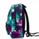 Mochilas Escolares Casual SKL Mochila Galaxia Lona Para Niños Unisex Universitarias Verde 