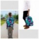 Mochilas Escolares Casual SKL Mochila Galaxia Lona Para Niños Unisex Universitarias Verde 