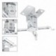 ECD Germany Soporte Universal para Proyector de Videos Capacidad de 25kg con 90mm de Distancia al Techo Color Blanco Incluye 