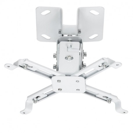 ECD Germany Soporte Universal para Proyector de Videos Capacidad de 25kg con 90mm de Distancia al Techo Color Blanco Incluye 