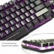 Rii RK100 Teclado para Juegos, Mecánica Feel Gaming Keyboard, USB LED Retroiluminada con Conexión de Cable del Juego