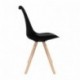 regalosMiguel Silla Nórdica - Silla Scandi Negra - Silla Nordic escandinava Inspirada en Silla Eames DSW - Topic - Elige tu 