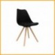 regalosMiguel Silla Nórdica - Silla Scandi Negra - Silla Nordic escandinava Inspirada en Silla Eames DSW - Topic - Elige tu 
