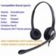 Auriculares Teléfono Fijo RJ9 Binaural, Micrófono con Cancelación de Ruido, WANTEK Cascos con Control de Volumen para Yealink