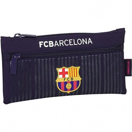 Safta Estuche Doble Cremallera F.C.Barcelona 2ª Equipacion 16/17 Oficial Escolar 230x110mm