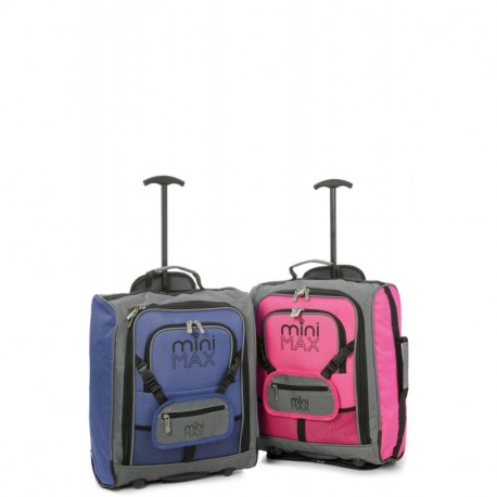 Minimax Equipaje Infantil niños Cabina de Equipaje Maleta Trolley con la Mochila y la Bolsa para su Favorito Juguetes/muñecas