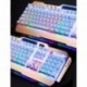 Juego De Teclado y Mouse UrChoiceLtd® Ajazz RGB Naranja LED Con Retroiluminación Ergonomic USB Gaming Teclado Multimedia + 24