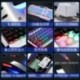 Juego De Teclado y Mouse UrChoiceLtd® Ajazz RGB Naranja LED Con Retroiluminación Ergonomic USB Gaming Teclado Multimedia + 24
