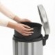 Brabantia Newicon-Cubo de Basura con Pedal, 20 l, Color Acero Mate Fpp Anti-Huellas, Inoxidable