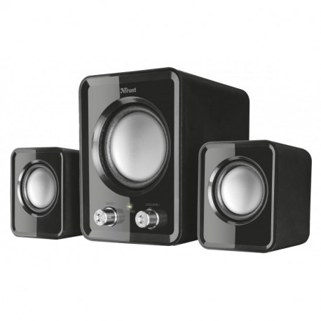 Trust Ziva Compact 2.1 - Altavoces, Color Negro