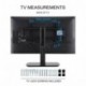 FITUEYES Universal Altura Ajustable Soporte para TV LCD LED 32-60 Pulgadas TT107001GB