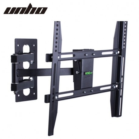 UNHO Soporte de Pared para TV LED LCD Plasma de 26-55 Pulgadas Soporte Extensible Inclinación 15° Giratorio 180° Carga Máx.30