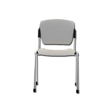 Silla apilable, color gris