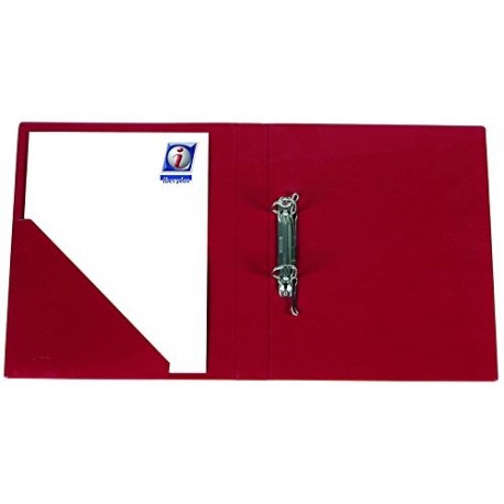 Carpeta de anillas Iberplas PVC oficina DIN A6 2 anillas color azul