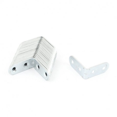 50 x esquina Tirantes – Soportes de ángulo 20 mm x 20 mm x 16 mm