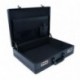 Nueva convincentes piel sintética Mens negocio Ejecutivo Piloto Maletín Attaché Travel Carry Case ampliable Negro negro