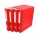 MP PC170-04 - Pack de 4 archivadores, color rojo
