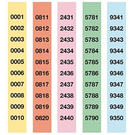 APLI 13110 - Tira de rifa lluminetas 1-10000 A-980/10 