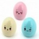 Westeng Pack de 3 Kawaii Cartoon Diseño de huevos de plástico solo agujero Sacapuntas color al azar 