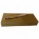 Pluma Maranda Ti-Oro de Cristal Swarovski Negro Tinta de Bolígrafo para las Señoras - Peso Ligero 22g Bolígrafo - Caja de Oro