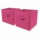 Top Home Solutions - Conjunto de 2 cajas de almacenamiento en forma de cubo, plegables, para habitaciones juveniles, dormitor