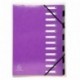 Exacompta formularios"Iderama Carpeta con 12 secciones ampliar lomo – púrpura Pack de 6 
