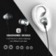 Mpow Auriculares In-Ear con Cable, Sonido Estéreo, Auriculares con Micrófono y Control en Cable para Móvil, Smartphones BQ Aq