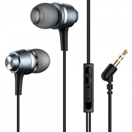 Mpow Auriculares In-Ear con Cable, Sonido Estéreo, Auriculares con Micrófono y Control en Cable para Móvil, Smartphones BQ Aq